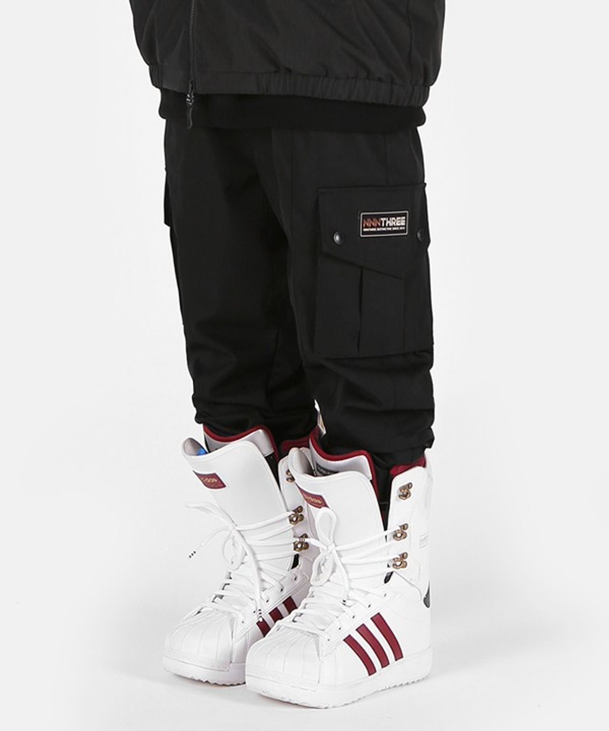 엔쓰리(NNN) 2324 NNN - NJ23 Cago Jogger - PANTS - 블랙 ( 남녀공용 스노우보드복 팬츠 )