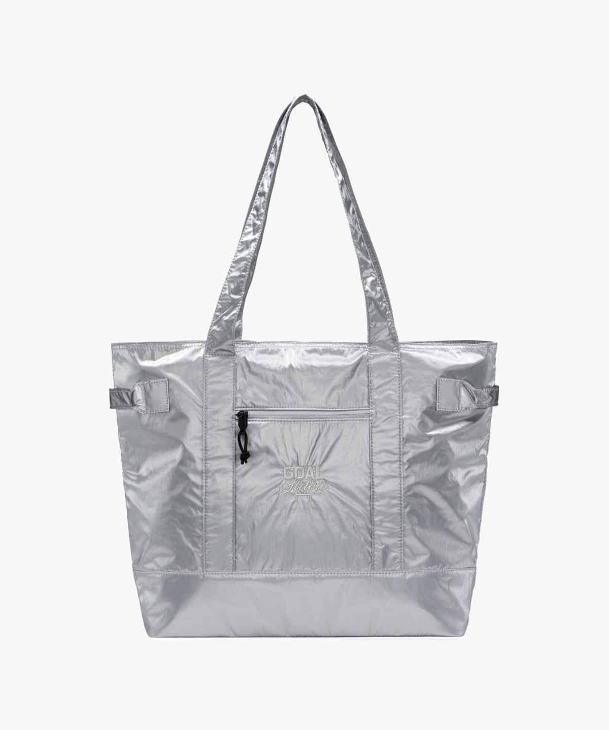 골스튜디오(GOALSTUDIO) GLOSSY TOTE BAG-SILVER