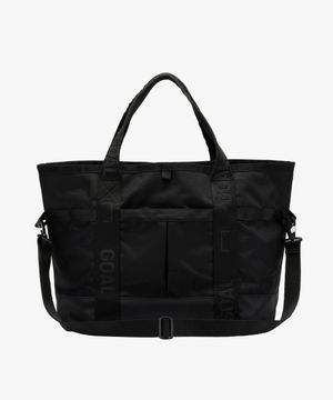 NYLON EXTRA LARGE TOTE BAG-BLACK