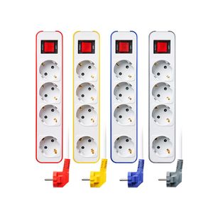 고용량멀티탭 과부하차단 컬러탭 4구 4컬러