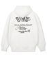 드로잉 로고 후드 화이트