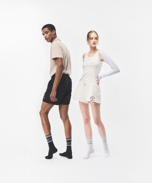 스튜디오 양면 논슬립 크루 양말 [3color]