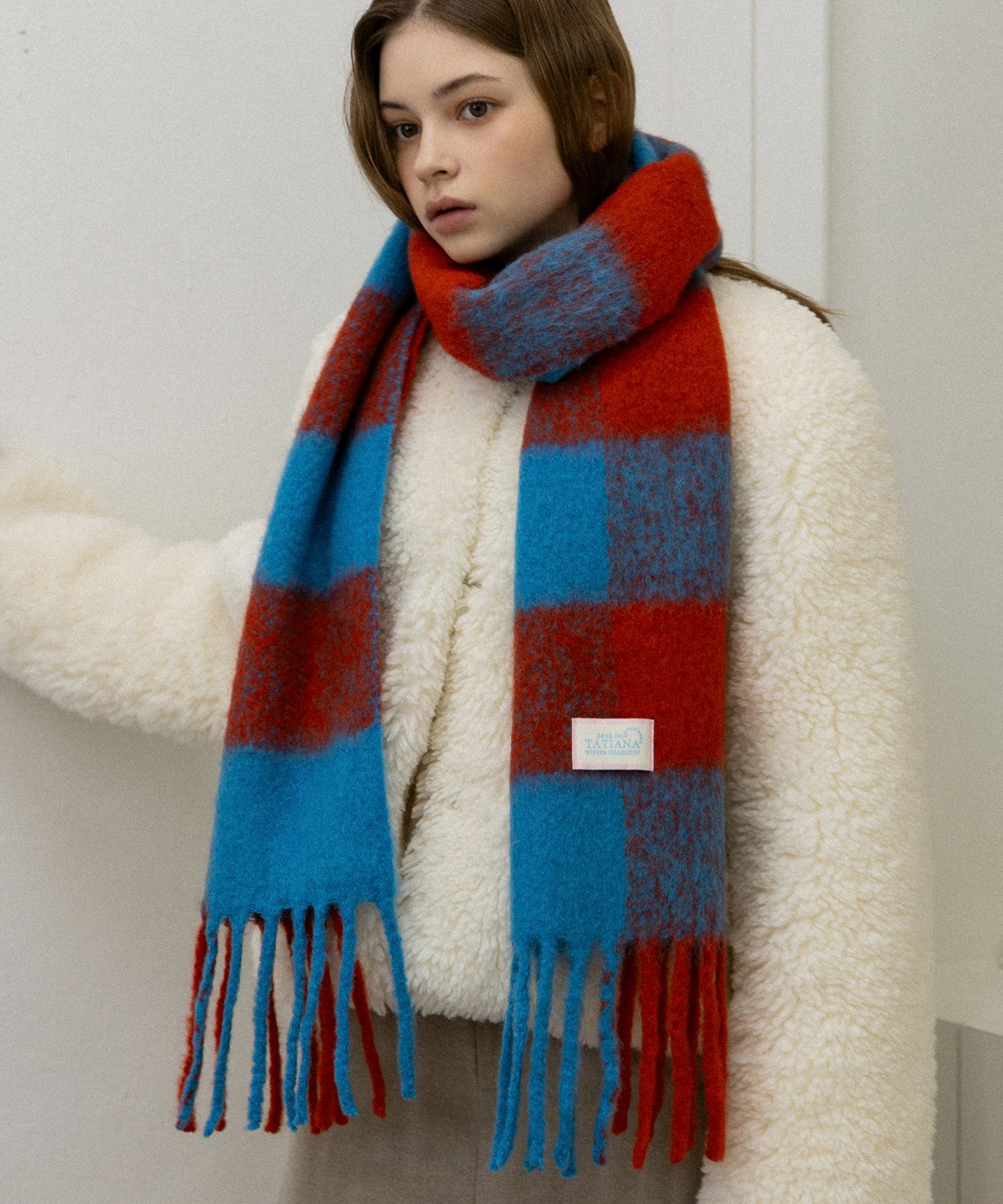 マフラー・ストール TATIANA Blueboard Wool Blended Muffler MF8129 2 colors MUSINSA | TATIANA Blueboard Wool Blended Muffler MF8129 2 Colors
