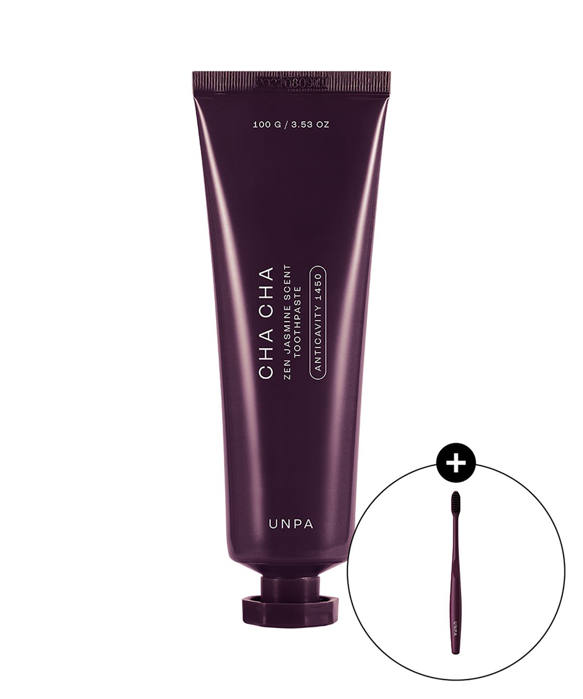 언파(UNPA) 차차 자스민향 1450 고불소 치약 100g 1개+차차칫솔 1개