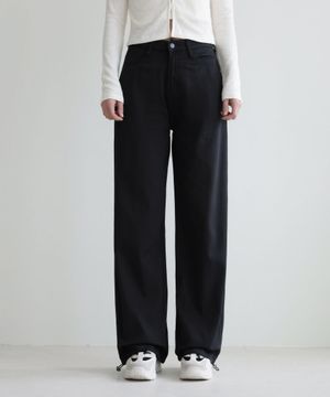 TWO WAY 와이드 면팬츠 & 스트링 조거 면팬츠