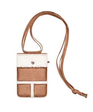 무스탕 미니백_카멜