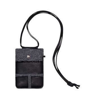 무스탕 미니백_블랙