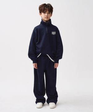KIDS CLASSIC LOGO HALF ZIPUP SWEAT SET-UP navy