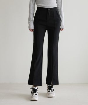 시크릿밴딩 프론트라인 트임 세미 부츠컷 슬랙스