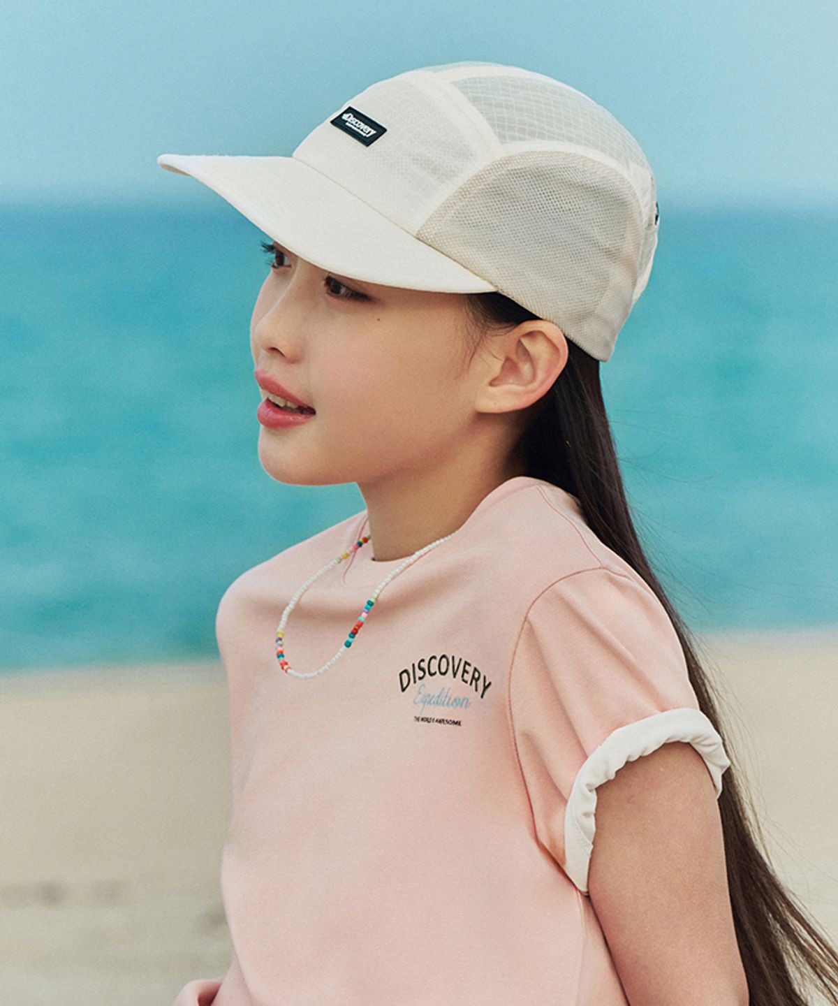 디스커버리 키즈(DISCOVERY KIDS) 립스탑 캠프캡 (CREAM)