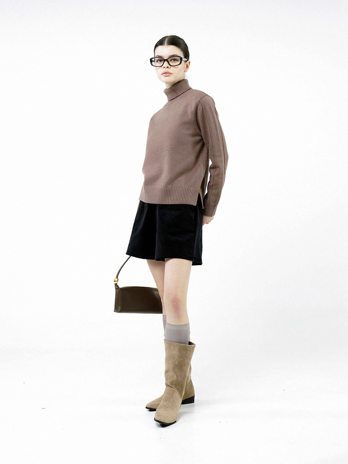 챈세스노이(CHANCE'S NOI) Corduroy Banding Shorts - Black /W244PT03BK