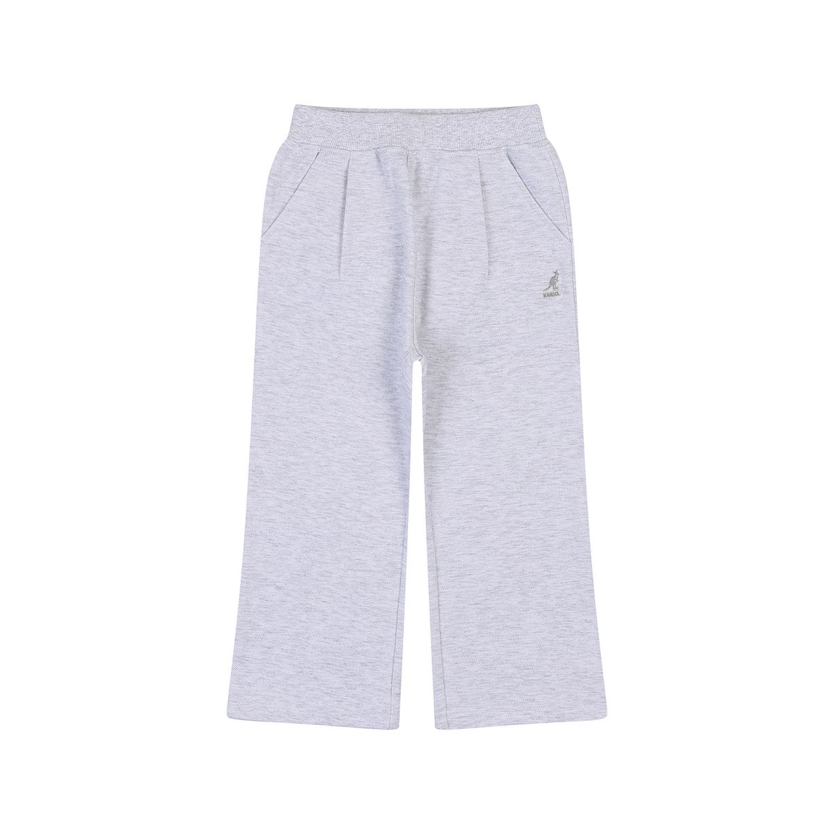 캉골키즈(KANGOL KIDS) 와이드 핏 저지 팬츠 RA 0002 멜란지 그레이