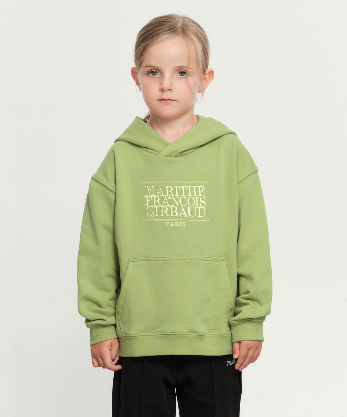 마리떼 키즈(MARITHÉ KIDS) KIDS CLASSIC LOGO HOODIE light green