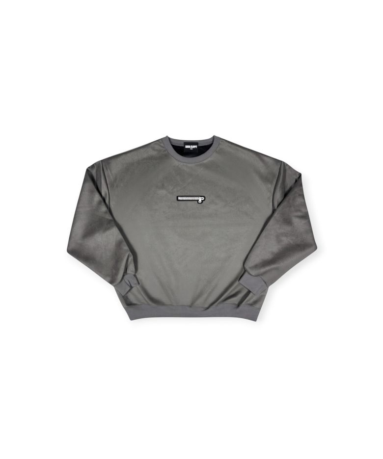 No Heart Suede Sweatshirts (Charcoal)