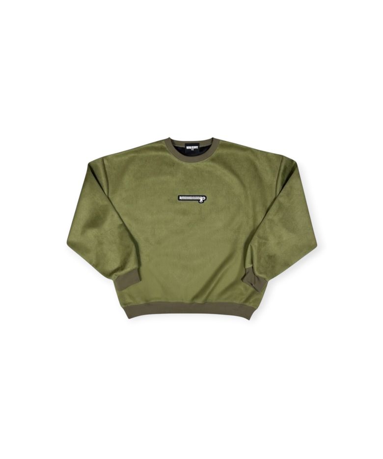 No Heart Suede Sweatshirts (Khaki)