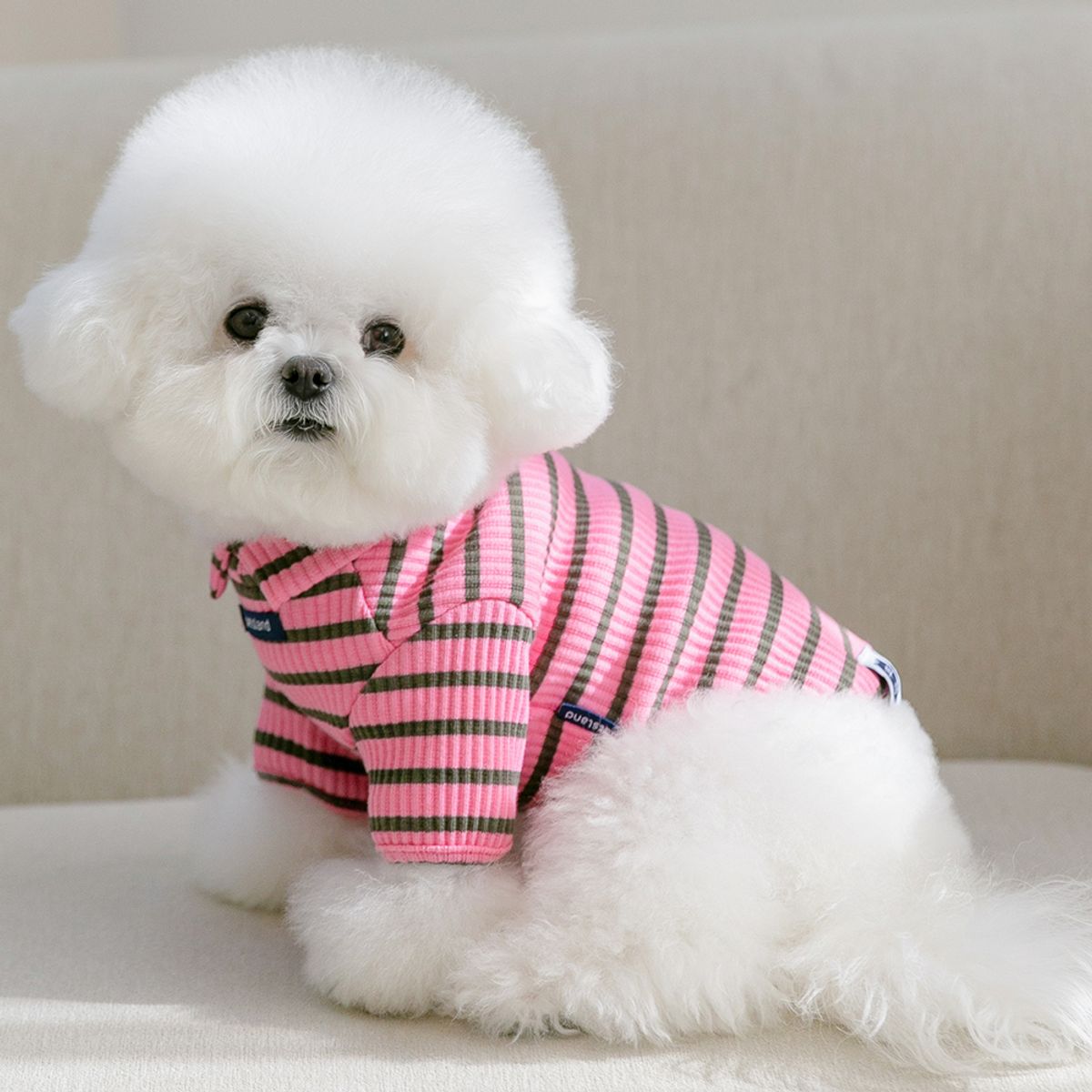펫츠랜드(PETSLAND) 돌체하이넥티셔츠 핑크 S-2XL