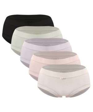 [5PACK] 리본 포인트 삼각 스판 팬티