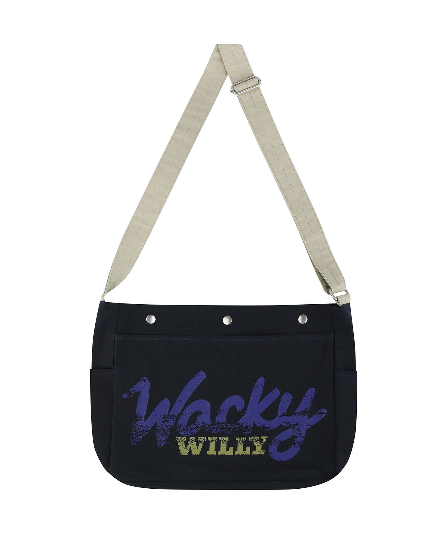 【Wacky WiLLy ワッキーウィリー】Cross エコバック MUSINSA公式 | WACKY WILLY Cross Eco Bag Navy