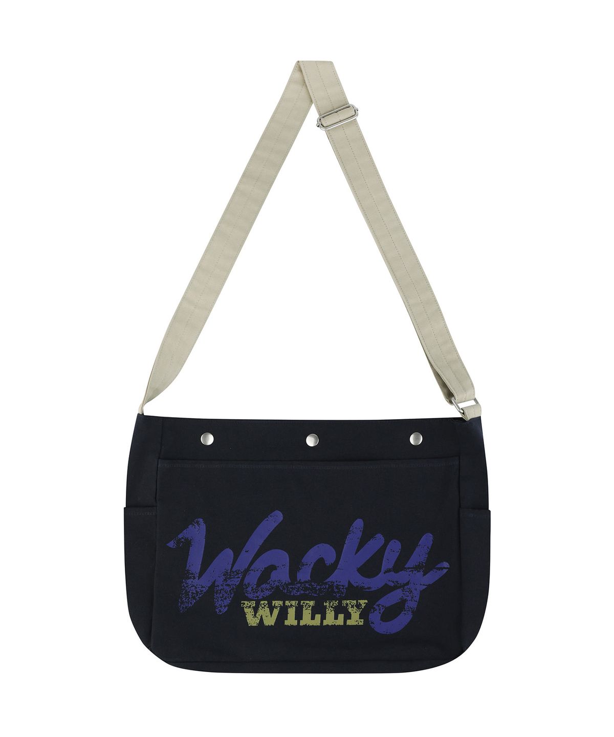 와키윌리(WACKY WILLY) 크로스 에코백 네이비