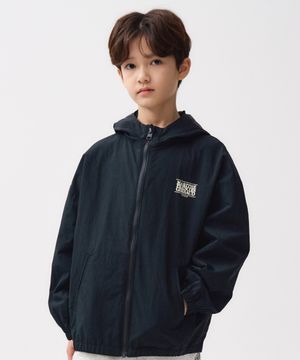 KIDS CLASSIC LOGO HOODIE WINDBREAKER navy