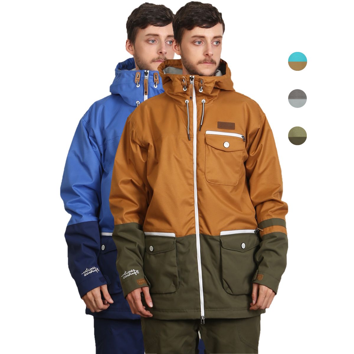 욥스(YOBS) 남성 스노보드복/스키복 고어텍스기능 노패딩 자켓 Hunter II J