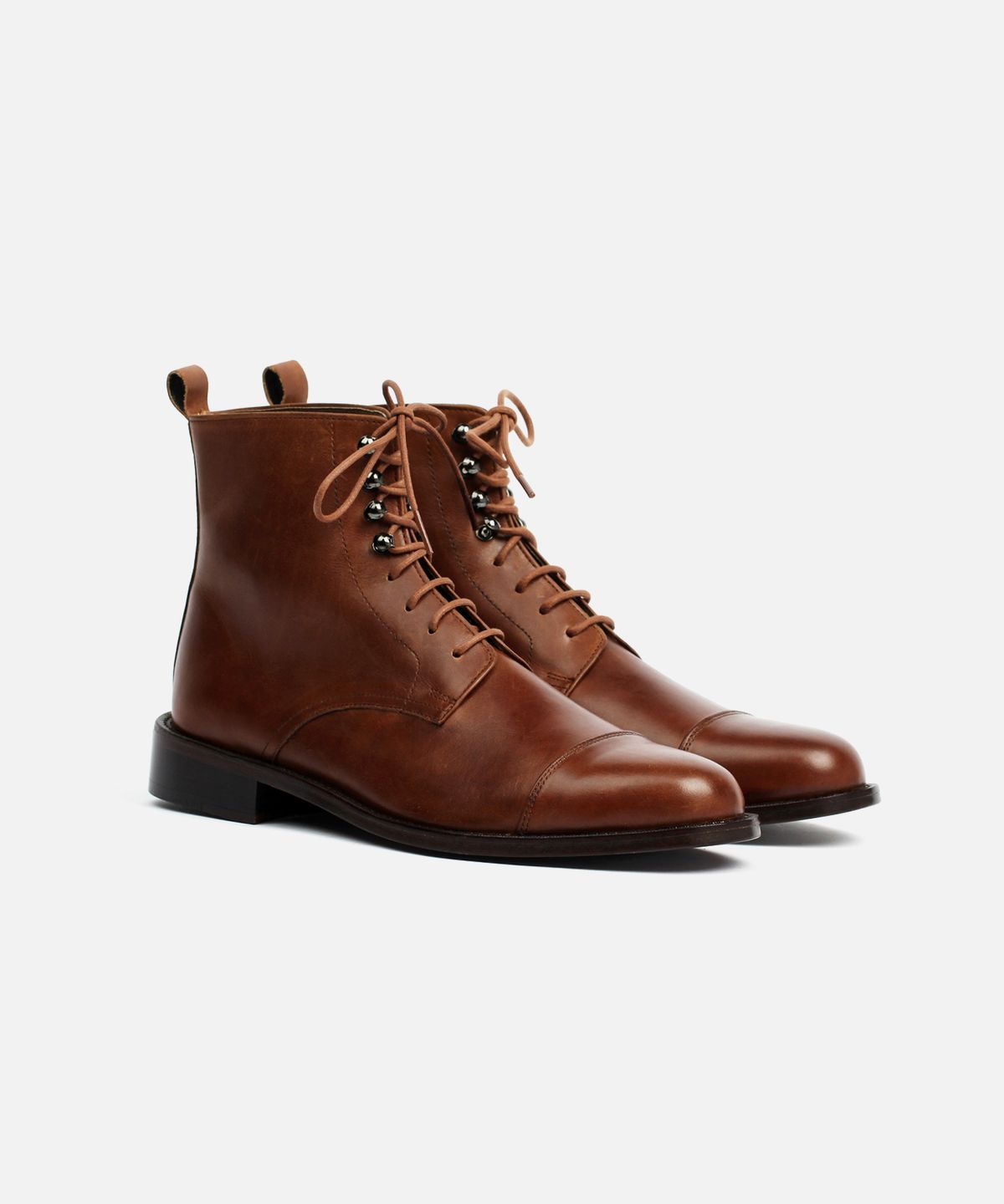 커스텀무드(CUSTOMMOOD) 보스턴 레이스업 워커 부츠(italy oil brown)