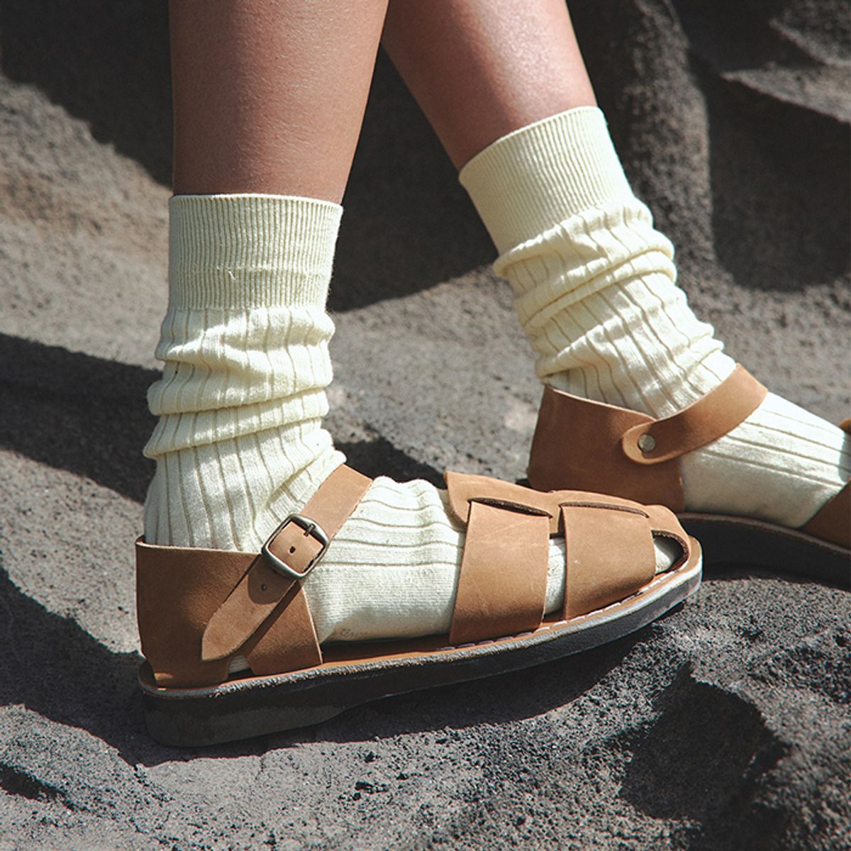 예루살렘 샌들(JERUSALEM SANDALS) 1070N GEMMA_TAN_NUBUCK (젬마 누벅)
