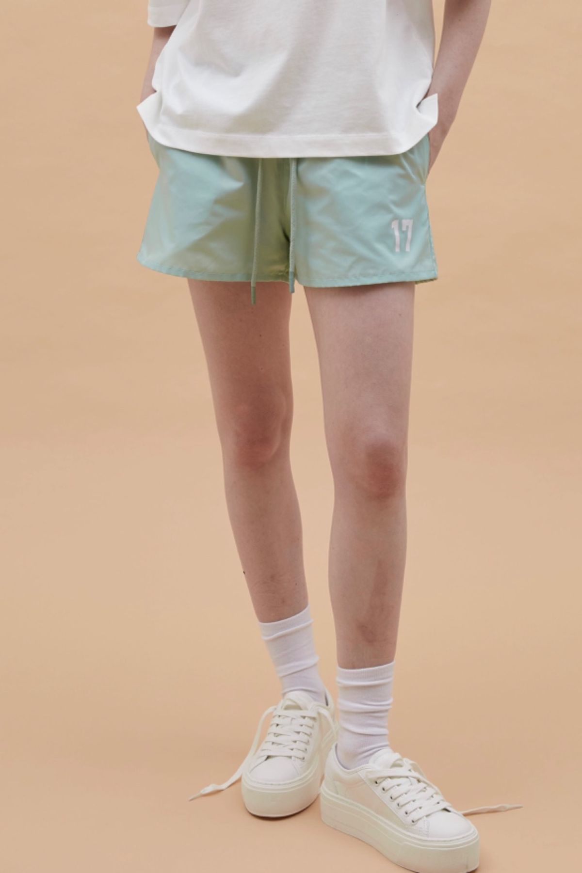 카먼트(K-GARMENT) (UNI) 나이론 트랙쇼츠 MINT