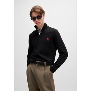 로고 패치 반집업 니트 스웨터 레귤러핏 50474164_001