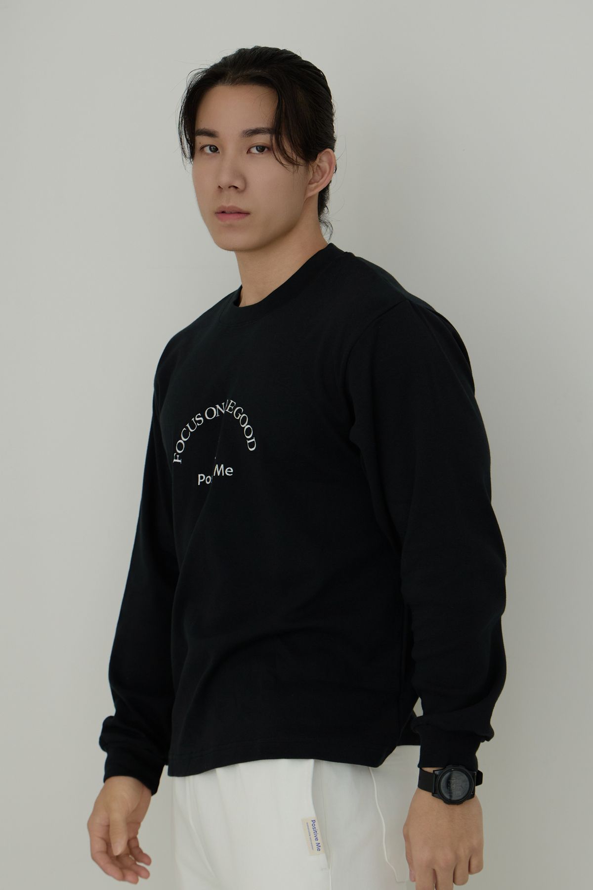 포지티브미(POSITIVEME) 끌라르떼 올가닉 롱슬리브 블랙