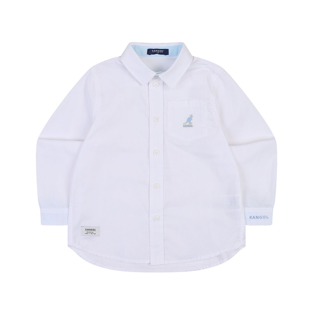 캉골키즈(KANGOL KIDS) 아이코닉 옥스포드 셔츠 RA 0001 아이보리