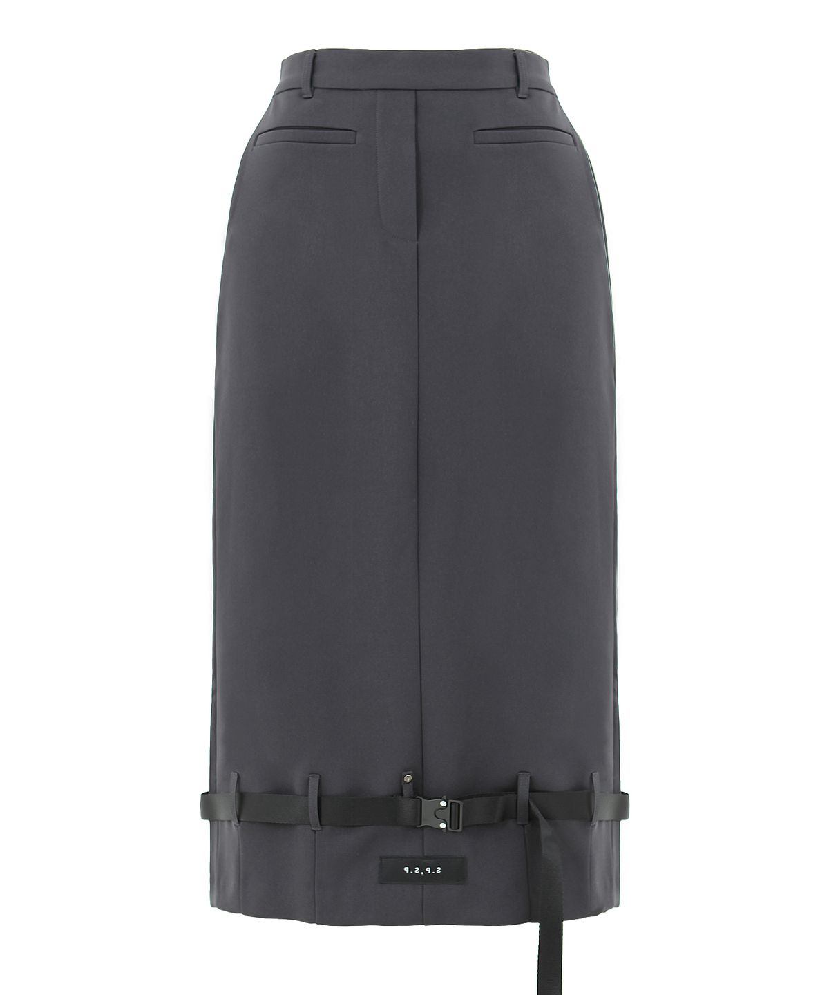 플라즈마스페어(PLASMA SPHERE) BELT SKIRT IN DARK GREY(기모 벨트 스커트)