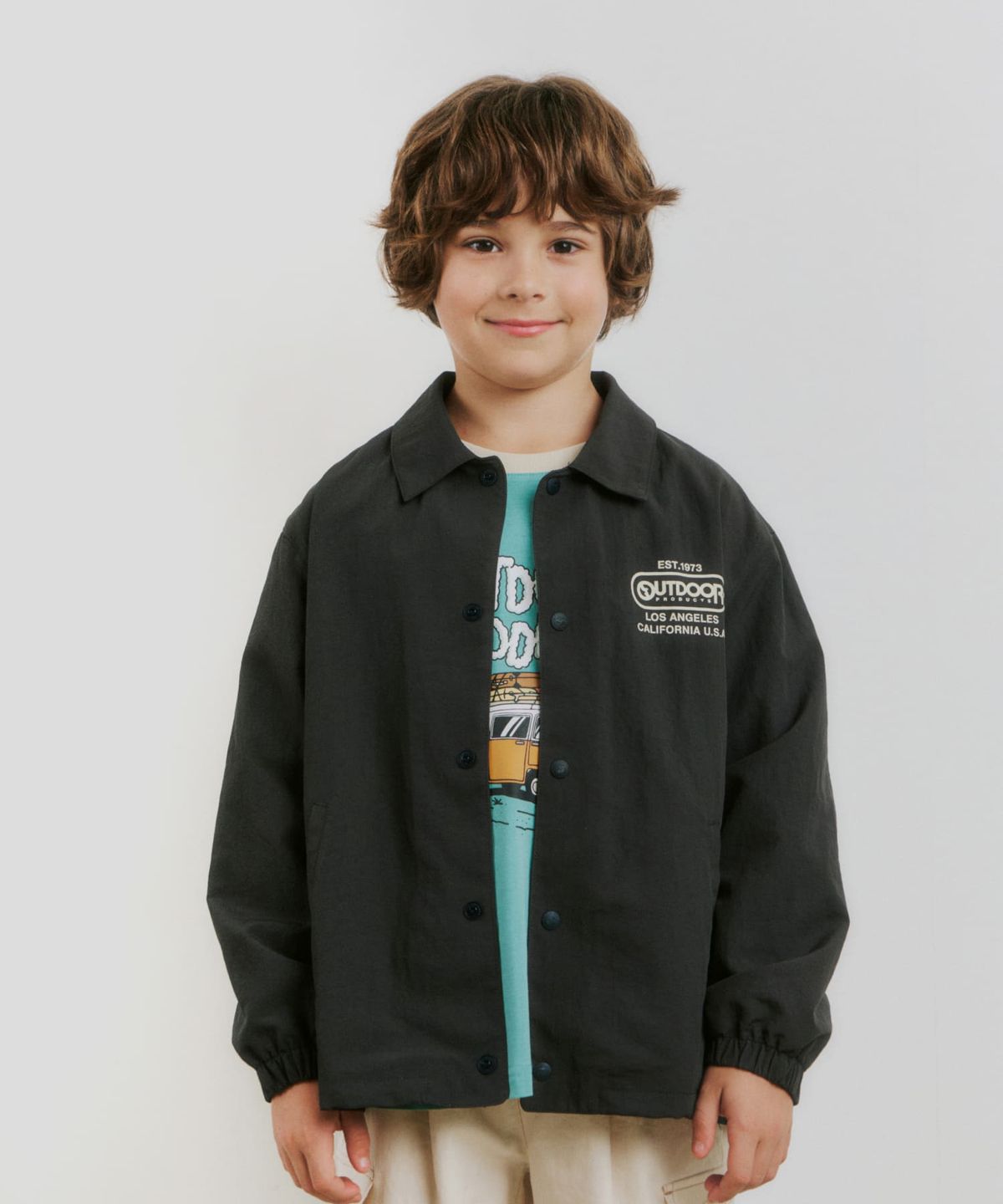 아웃도어 프로덕츠 키즈(OUTDOOR PRODUCTS KIDS) 코치 자켓 (딥그레이) OD251OJK02_DGY