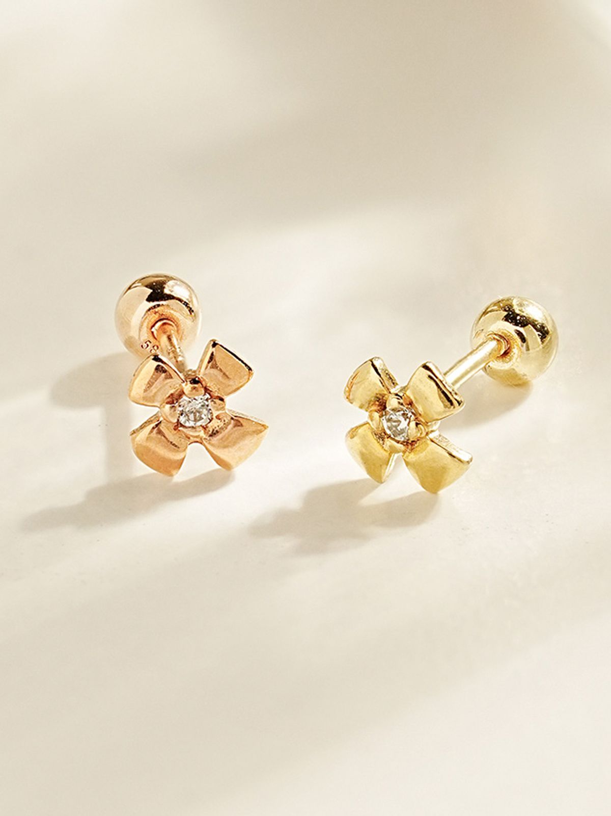 미니멀피어싱(MINIMALPIERCING) 14K 폴라리스 피어싱 귀걸이