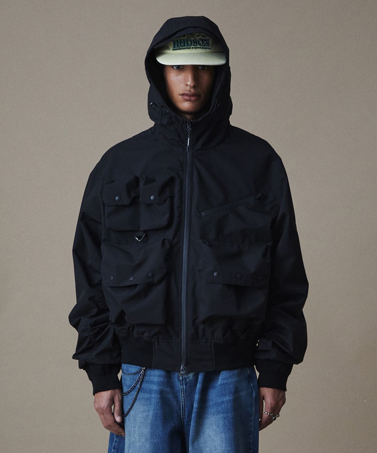 펜필드(PENFIELD) 2L 라이엇 유틸리티 플라이트 자켓 블랙_FR1WJ51U