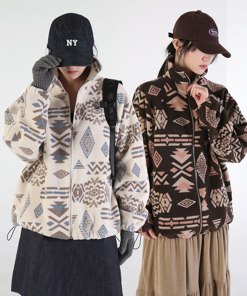 MUSINSA | UMM Women's Nagrang Polarpolis High Neck Zip-Up
