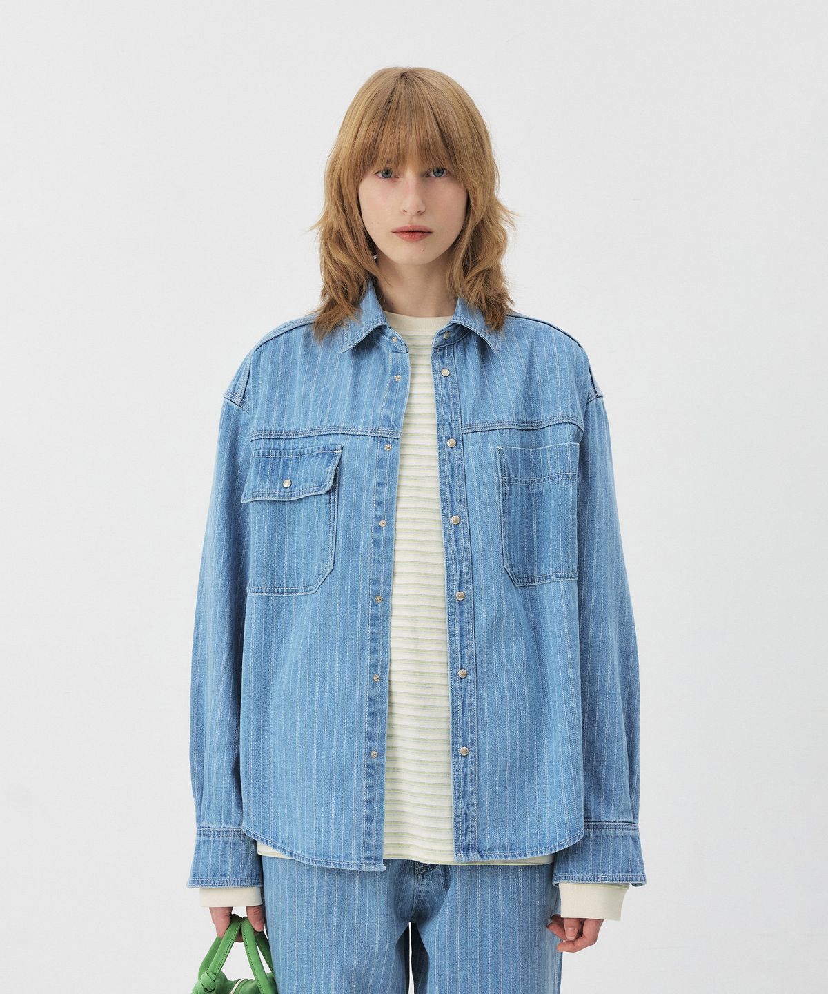그로브(GROVE) NORMA DENIM SHIRT [2COLORS]