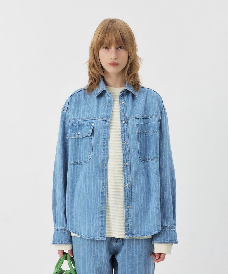 NORMA DENIM SHIRT [2COLORS]