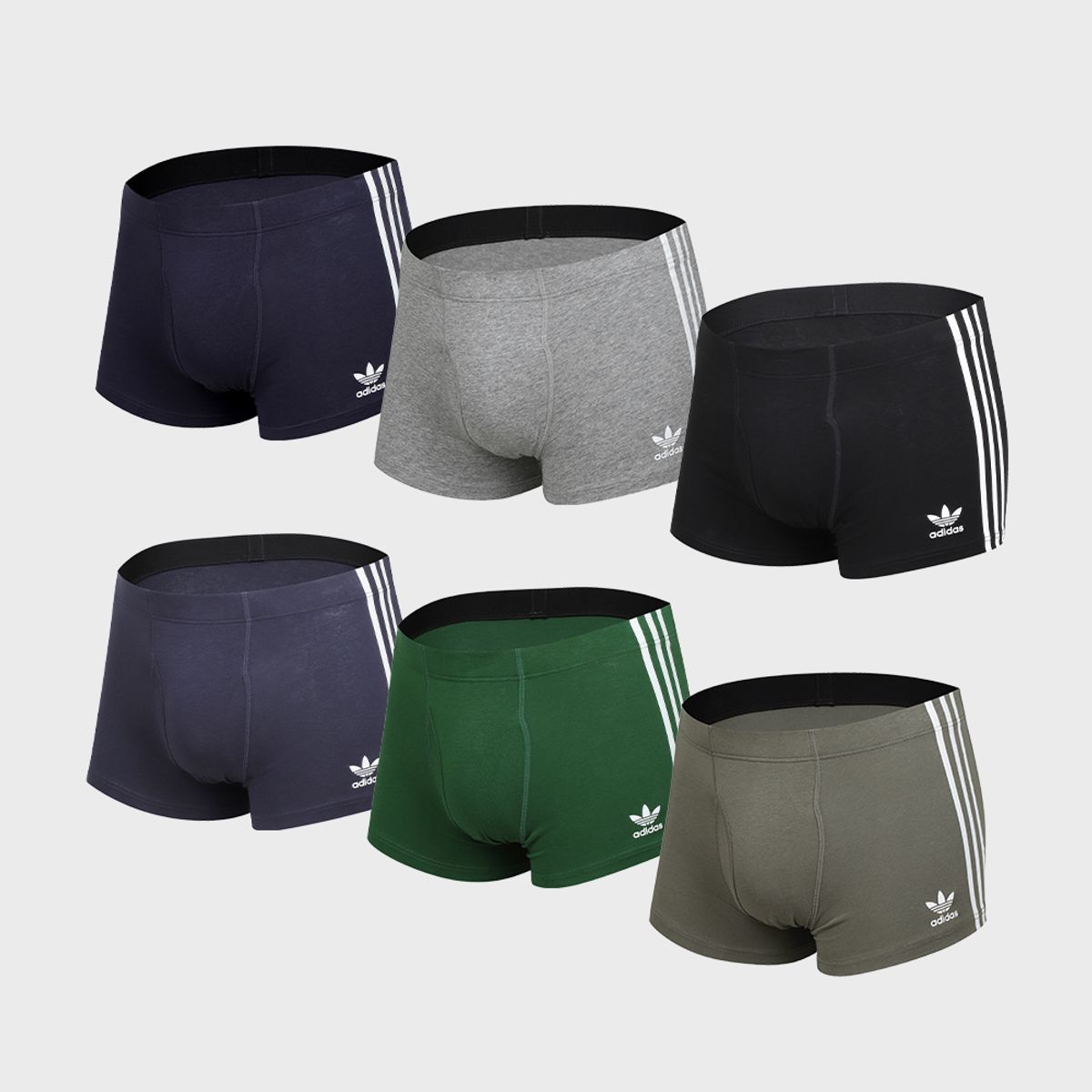 아디다스 언더웨어(ADIDAS UNDERWEAR) 오리지널스 코튼 드로즈  6PACK