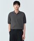 워셔블 수피마 코튼 니티드 폴로 셔츠 [그레이]