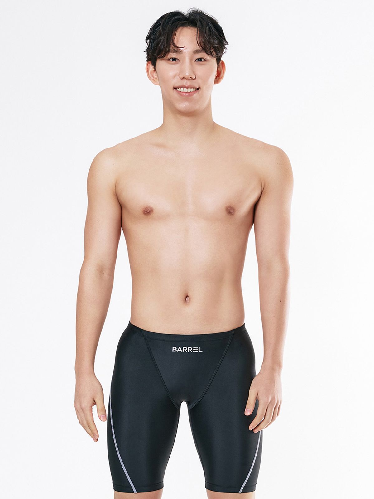 배럴(BARREL) 맨 에센셜 4부 재머 수영복 블랙 (B5SMSMS101BLK)