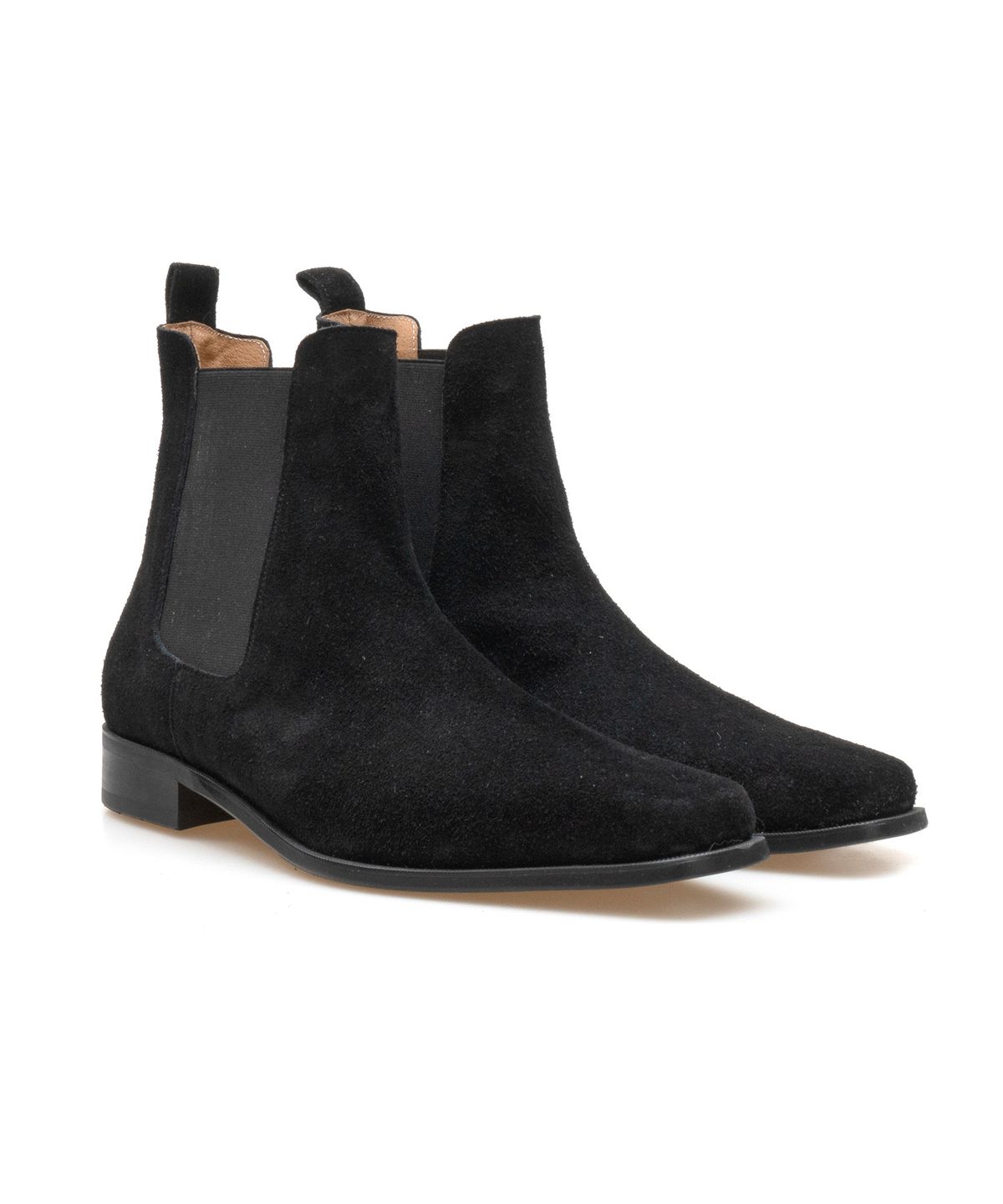 올클래식(ALLCLASSIC) ALC080 에스트로 스퀘어토 첼시 부츠_black suede
