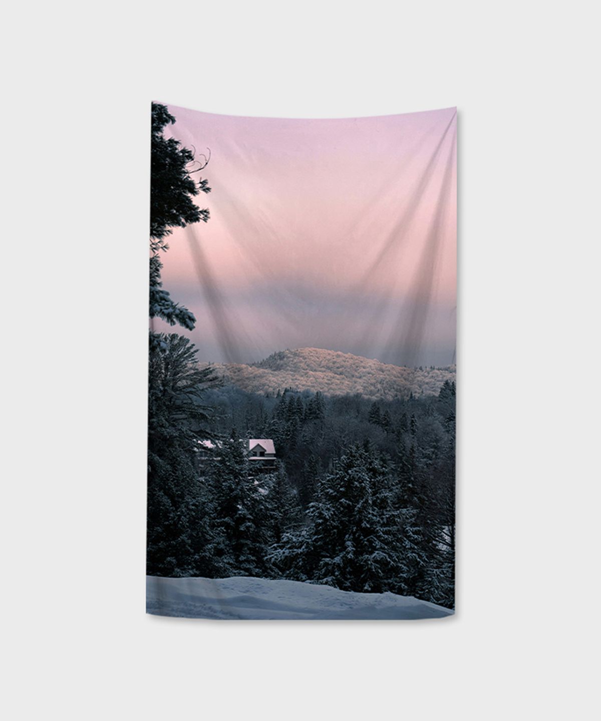 픽켄드(PICKEND) 포토 시리즈 대형 패브릭포스터 - 4 SNOW MOUNTAIN