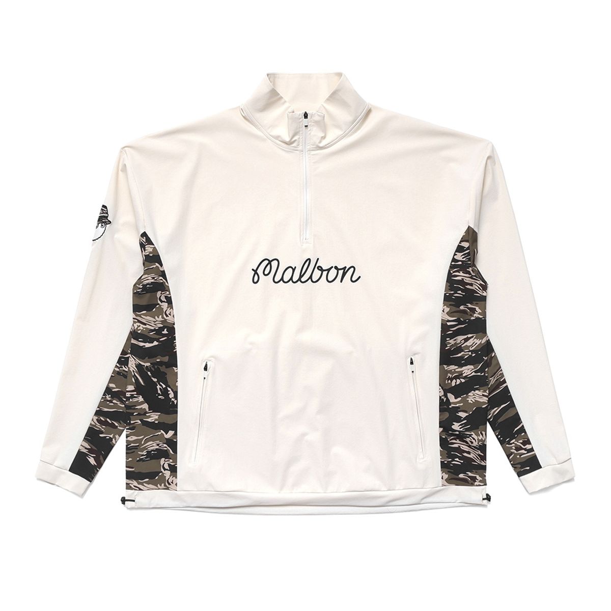 말본 골프(MALBON GOLF) [MALBON X UNDEFEATED] 쿼터집 풀오버 CREAM (MAN)