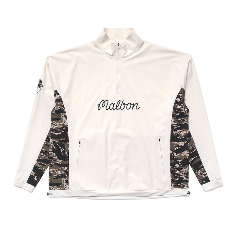 [MALBON X UNDEFEATED] 쿼터집 풀오버 CREAM (MAN)