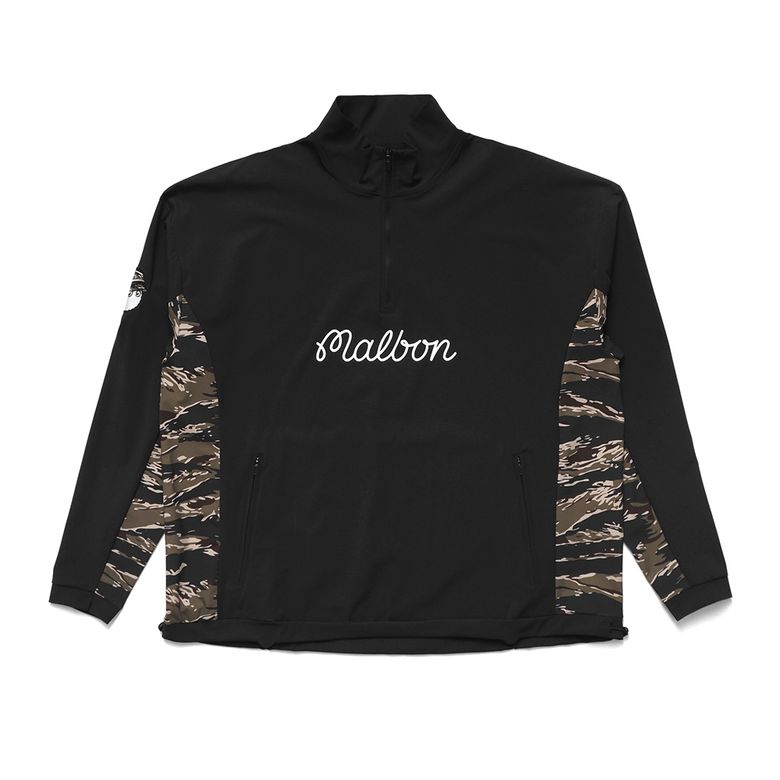 [MALBON X UNDEFEATED] 쿼터집 풀오버 BLACK (MAN)