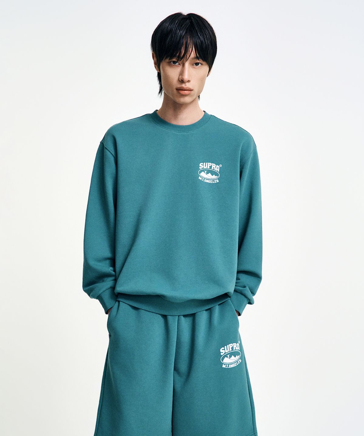 수프라(SUPRA) 라운드 마운틴 맨투맨 셋업(MINT)