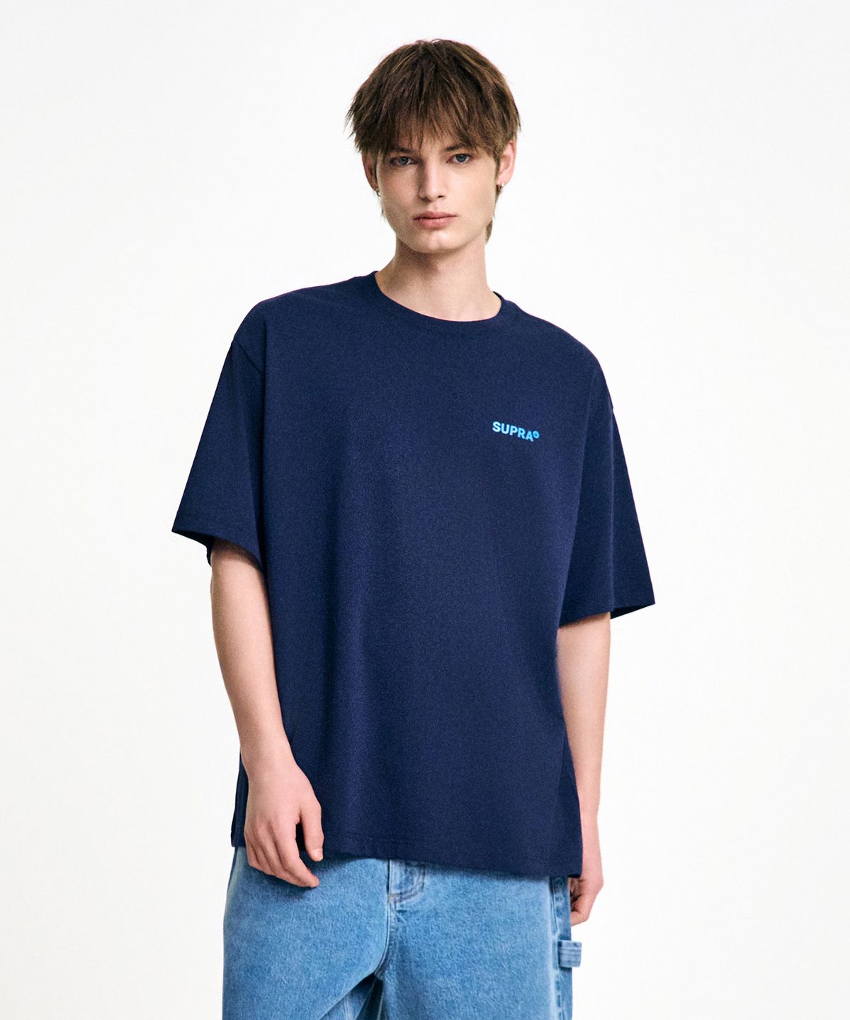 수프라(SUPRA) 컬러 그래픽 마운틴 티셔츠(NAVY)