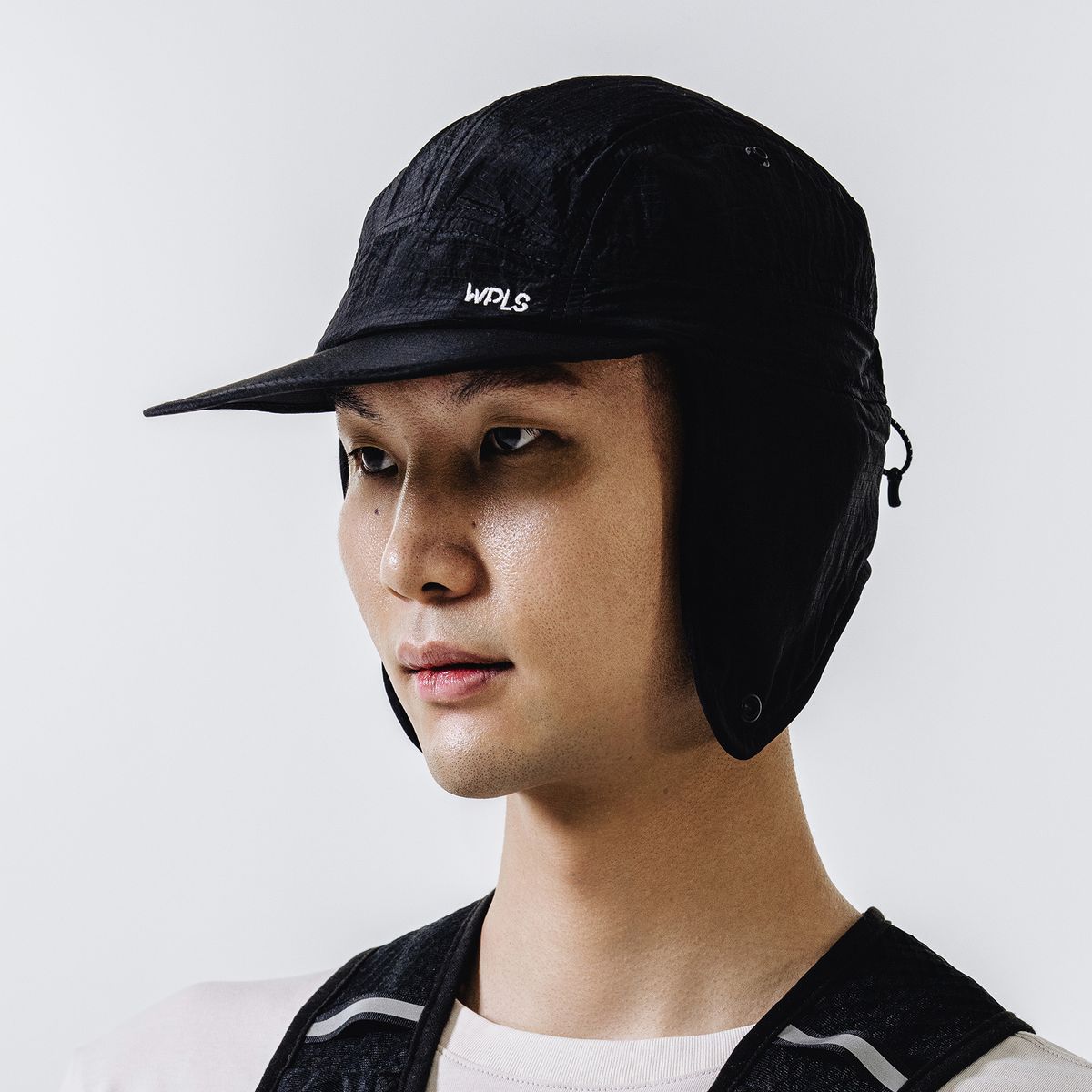 위펄스(WEPULSE) 플리스 플랩 캡 블랙