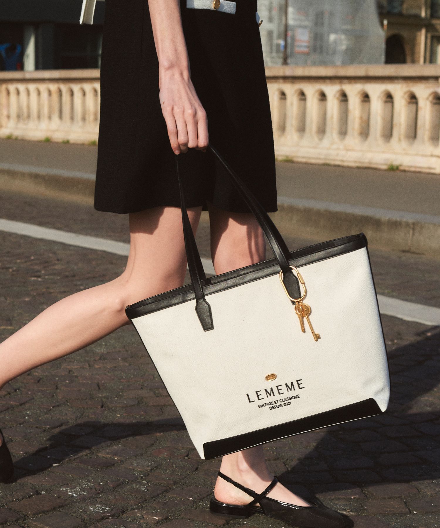 MUSINSA LEMEME Sac Grand Jour Canvas Ivory MUSINSA LEMEME Sac Grand Jour Canvas Ivory